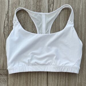 Athleta white sports bra, size Large
